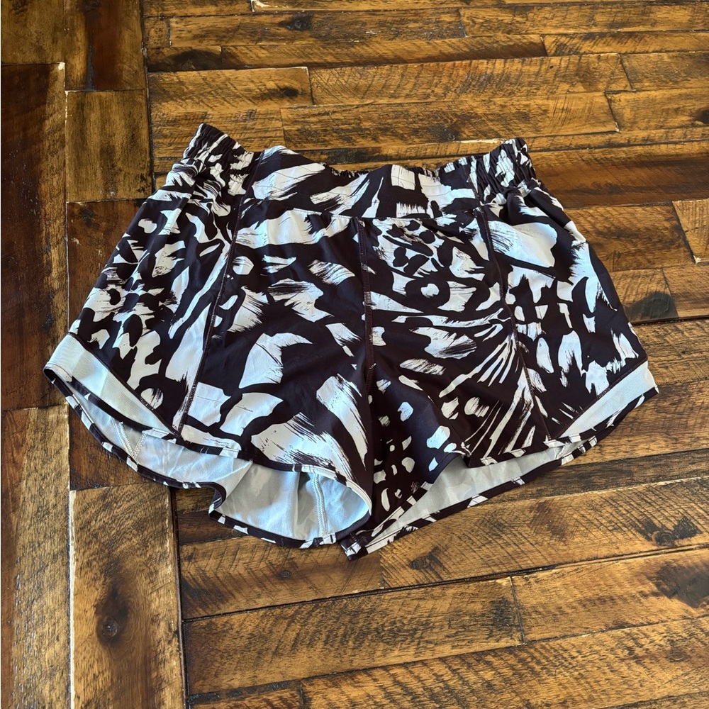 lululemon athletica Black and White Athletic Shorts